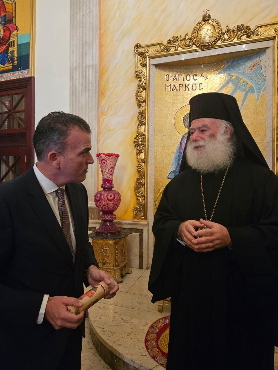 Στην Αλεξάνδρεια της Αιγύπτου ο Δήμαρχος Λαρισαίων – Συνάντηση με τον Προκαθήμενο του Ελληνορθόδοξου Πατριαρχείου, κ.κ.Θεόδωρο Β’ 