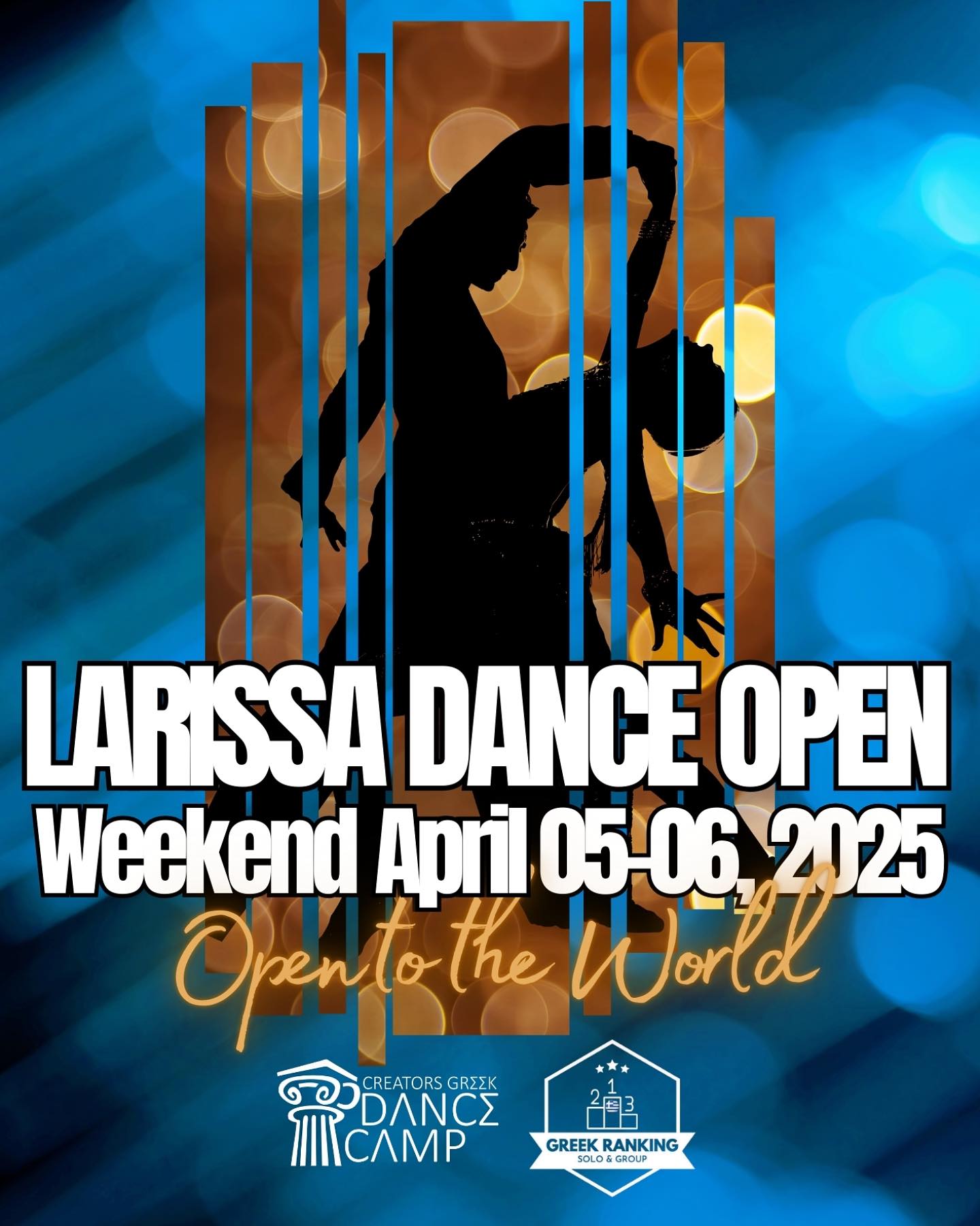 Ο Διεθνής Αγώνας Αθλητικού Χορού “LARISSA DANCE OPEN 2025 στη Λάρισα το Σαββατοκύριακο 5 και 6 Απριλίου