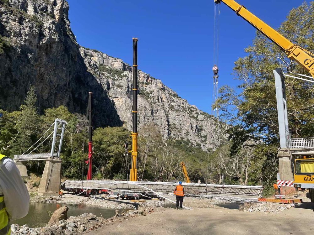 Τέλος εποχής για την κρεμαστή γέφυρα της κοιλάδας των Τεμπών